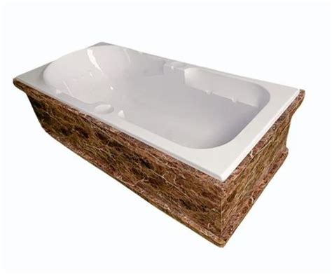 Brown Abstract Acrylic Bathtub For Bathroom X X Feet Lxwxh At