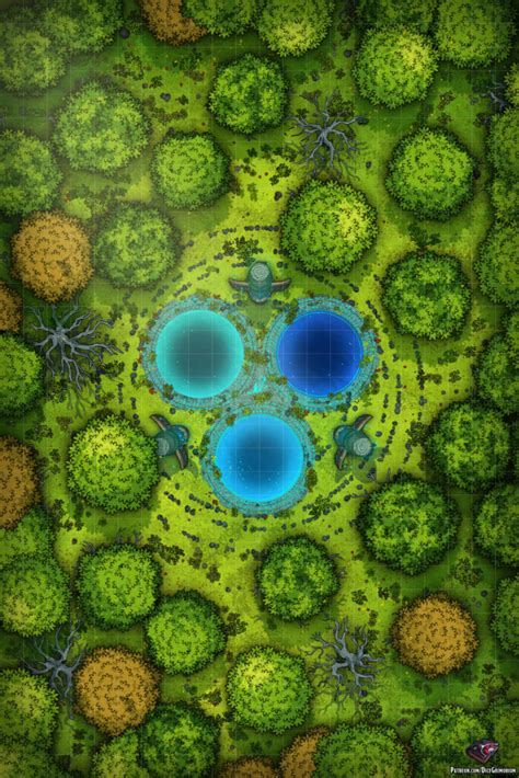 Druid Circle Dandd Map For Roll20 And Tabletop Dice Grimorium