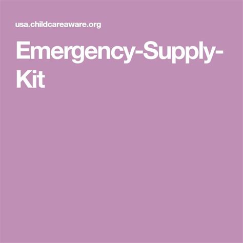 Emergency Supply Kit Emergency Supplies Emergency Kit