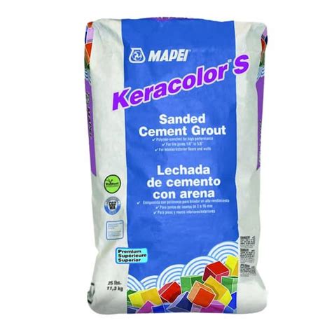 Mapei Keracolor 25 Lb Avalanche Sanded Grout 5uj503811pp The Home Depot