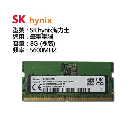 SK hynix海力士8GB DDR5 5600 蝦皮購物