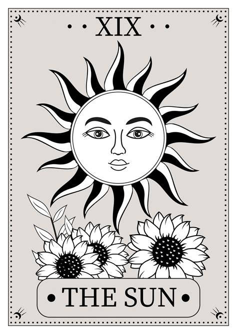 Sun Tarot Card Poster Free Stock Photo Public Domain Pictures