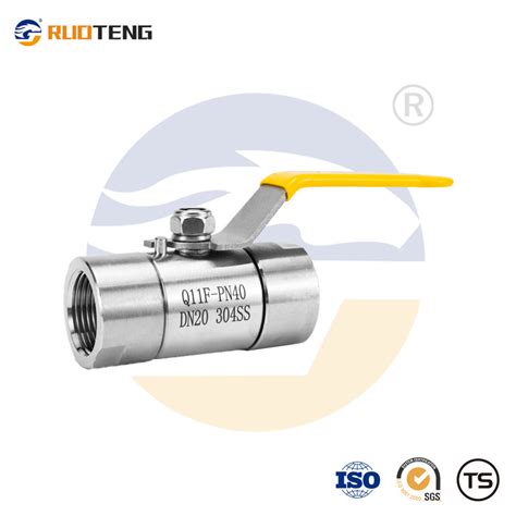 Ruoteng Q11f 64p Stainless Steel Threaded Air Source Ball Valve High