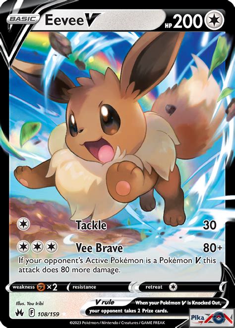 Controleer Nu De Waarde Van Je Eevee V Pokemon Kaart Uit De Crown