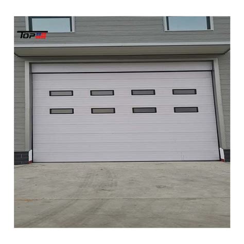 Industrial Auto Steel Dock Door Safety Exterior Insulated Sectional