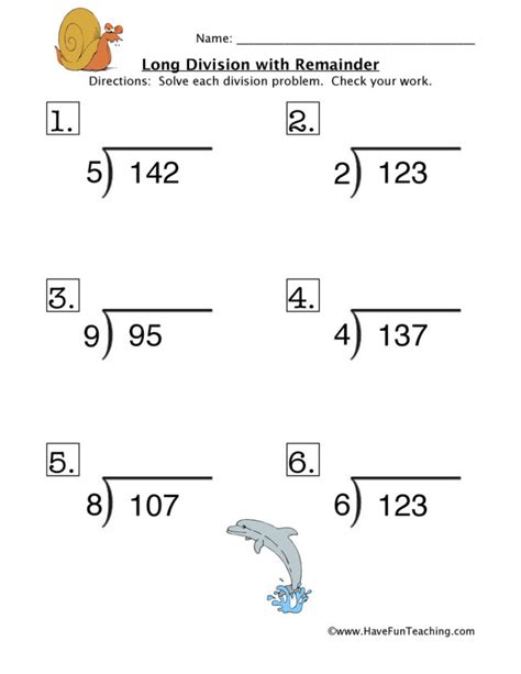 Long Division Worksheets Without Remainders Long Division Worksheets