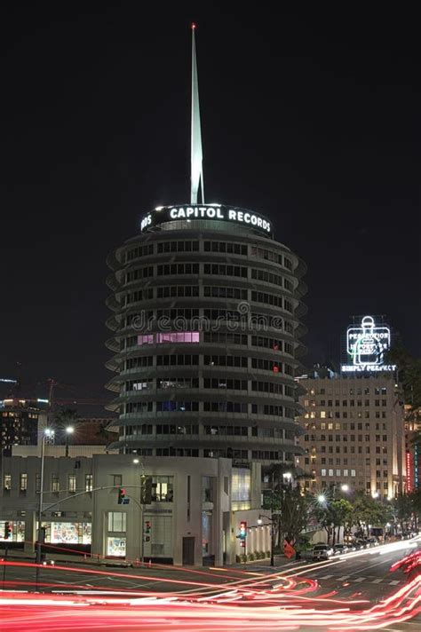 Capitol Records Building In Hollywood Editorial Stock Image Image Of