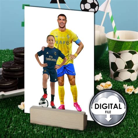 Personalized Soccer Football Cristiano Ronaldo Birthday Cake Decoration