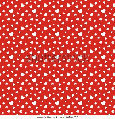 Seamless Stylish Red Pattern Hearts Vector Stock Vector Royalty Free