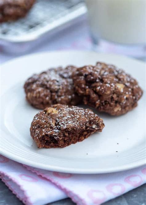 Chocolate Brownie Oatmeal Cookies Valerie S Kitchen