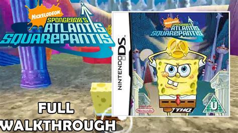 Spongebob Alantis Squarepantis Ds Full Walkthrough Hd Youtube