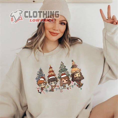 Harry Potter Wizard Houses Christmas Tree Sweatshirt Christmas Magic