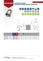 Shackle Hoist Ring SS FE DSS Codipro Double Articulated 360