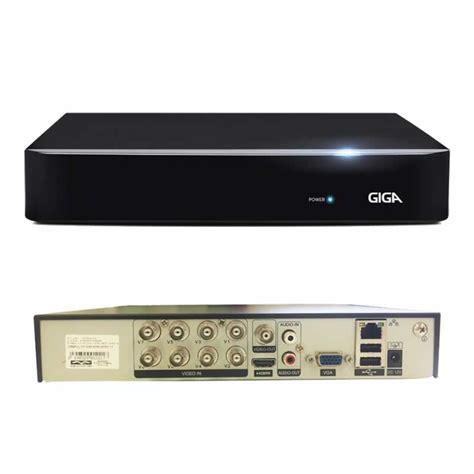 Dvr Gravador 8 Canais Giga 1080p Multi Hd 5em1 H265 Gs0181