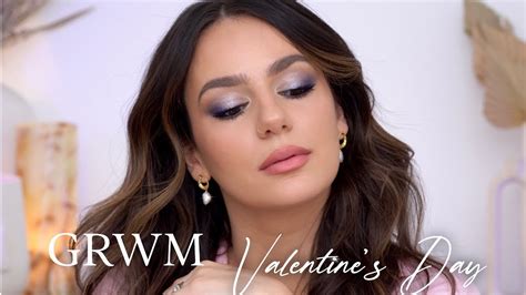 GRWM VALENTINE S DAY TUTORIAL Smokey Purple Eye Look Tania B