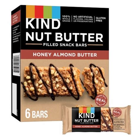 KIND Nut Butter Honey Almond Butter Snack Bars, 6 ct - Harris Teeter