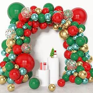 Amazon Amandir 153pcs Christmas Balloons Arch Garland Kit