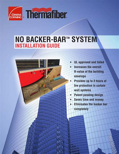 No Backer Bar Installation Guide by Thermafiber - Issuu