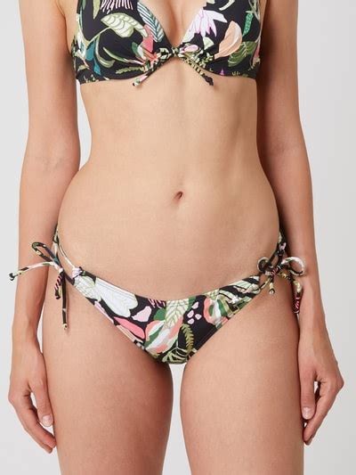 s Oliver RED LABEL Bikini Slip mit seitlicher Schnürung black online