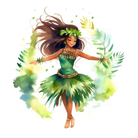 hula girl clipart #4279158 | Clipart Library