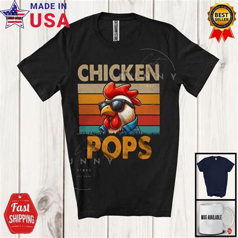 Hot Trending Kiraa Tee With Vintage Retro Chicken Pops Father S Day
