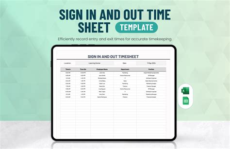 Resident Sign Out Sheet Template in Excel, Google Sheets - Download | Template.net