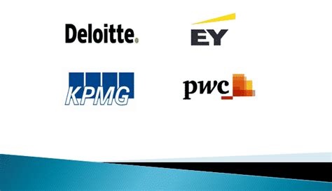 Big 4 Consulting Firms Deloitte Ey Kpmg Pwc History Revenue