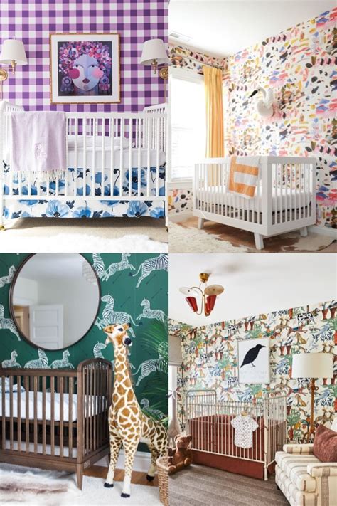 Creating A Bold Nursery Room Using Wallpaper Bold Nursery Nursery