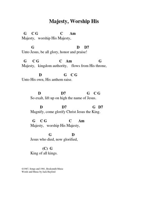 Majesty (Chords) | PDF