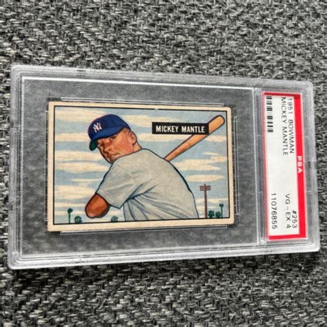 Search Collect On Twitter 1951 Bowman 253 Mickey Mantle Rookie