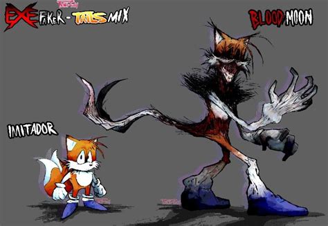 Faker/EXE Swap! - Tails Mix | Hedgehog art, Comic book art style ...