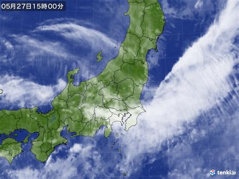 過去の気象衛星東日本2024年05月27日 日本気象協会 Tenkijp