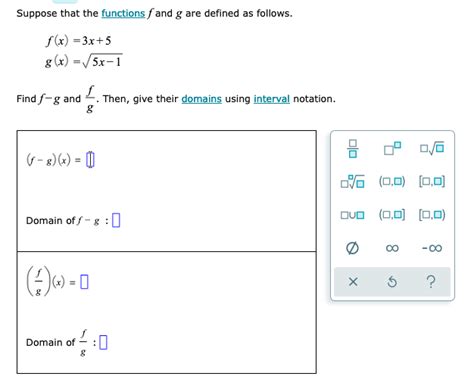 Solved Suppose That The Functions F And G Are Defined As Chegg