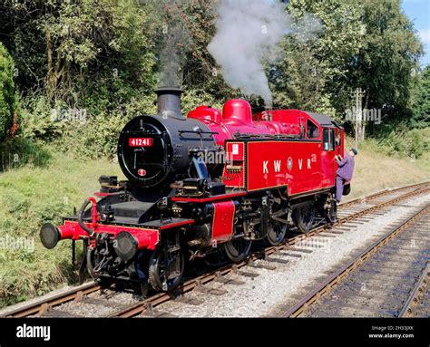 Ivatt Class 2 6 2t Steam Loco On The Keighley And Worth Valley Railway