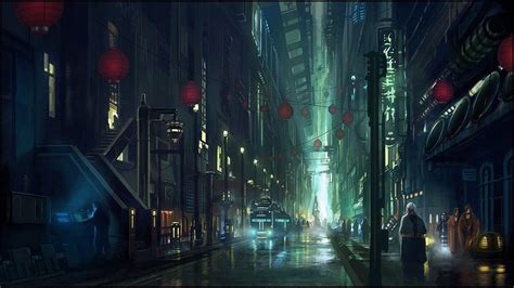 Anime Cyberpunk Street Wallpapers - Wallpaper Cave