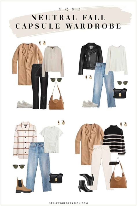 Create An Effortless Fall Capsule Wardrobe With These Fall