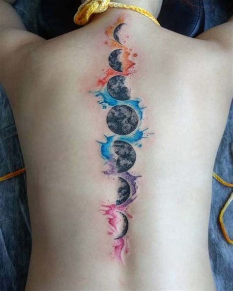 Top New Watercolor Tattoo Designs Moon Tattoo Designs Moon