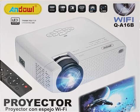 Projectors Andowl Q A B Ultra Hd Wifi Mirroring Led Projector