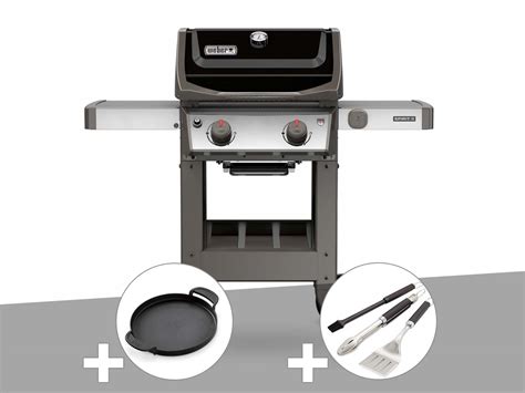 Barbecue Gaz Weber Spirit II E 210 GBS Plancha Kit Ustensiles 3