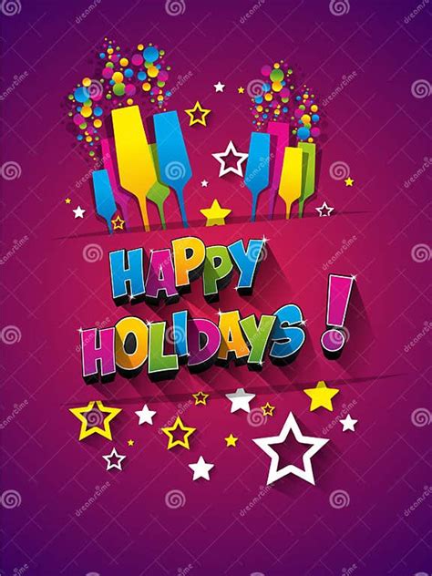 Happy Holidays Stock Vector Illustration Of Inspiration 62987044