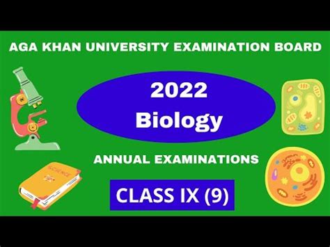 Biology Past Paper Aku Eb Mcqs With Answers Class Ix Youtube