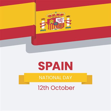 Spain National Day Banner or Post Template. Happy Independence Day ...