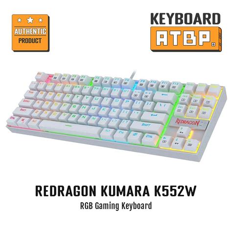 Redragon Kumara K552w Rgb Gaming Keyboard White Shopee Philippines