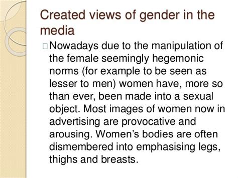 Representation Of Gender In Media