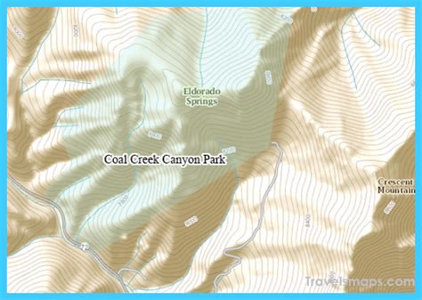 Cold Creek Canyon Preserve Map Travelsmapscom