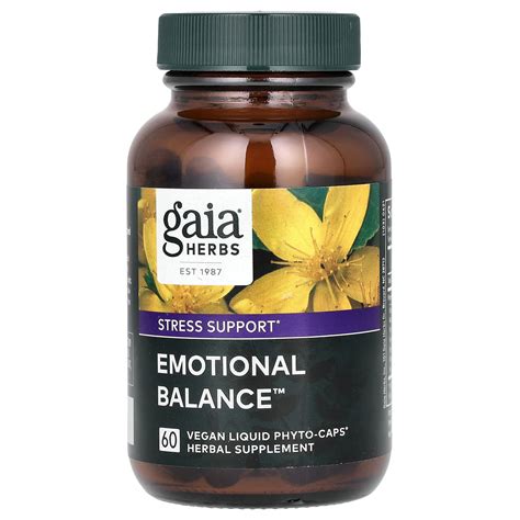 Gaia Herbs Emotional Balance 60 Vegan Liquid Phyto Caps