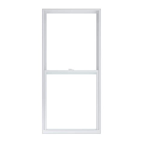 American Craftsman 305 In X 65 In 50 Series Low E Argon Glass Single Hung White Vinyl