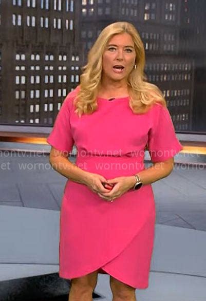 Wornontv Kelly Casss Pink Dress On Cbs Mornings Kelly Cass