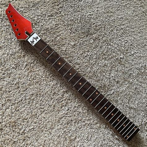 Maple Wood Guitar Neck 24 Frets Rosewood Fingerboard Reverb