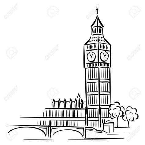 11 Biensûr Big Ben Coloriage Gallery Big ben Clipart black and white